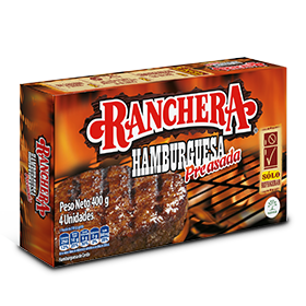Hamburguesa Ranchera, lista para asar