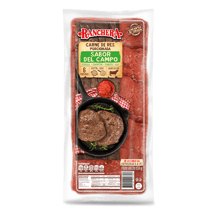 Carne de res de porcionada ranchera